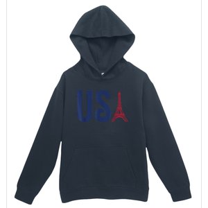 Usa Eiffel Tower Team Souvenir 2024 France Paris Holiday Urban Pullover Hoodie