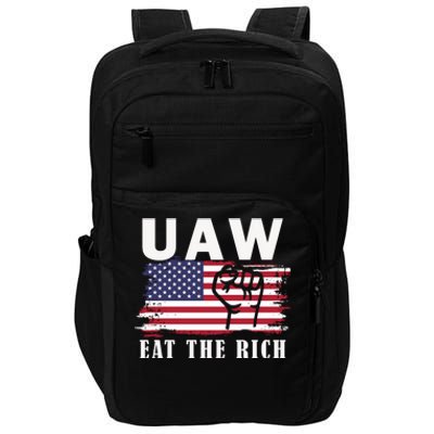 Uaw Eat The Rich American Flag Impact Tech Backpack