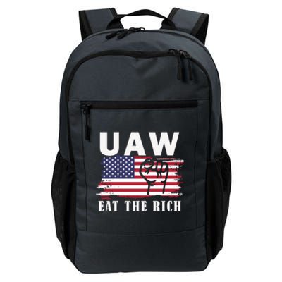 Uaw Eat The Rich American Flag Daily Commute Backpack