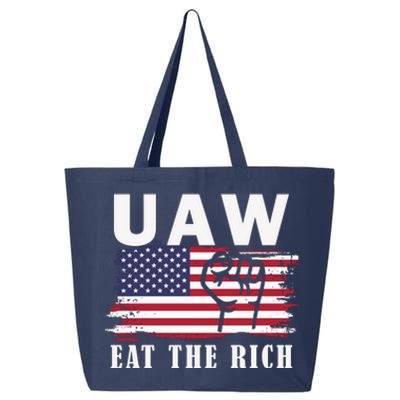 Uaw Eat The Rich American Flag 25L Jumbo Tote