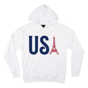 Usa Eiffel Tower Team Souvenir 2024 France Paris Holiday Hoodie