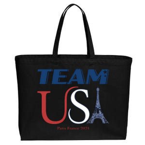 Usa Eiffel Tower Usa 2024 Cotton Canvas Jumbo Tote