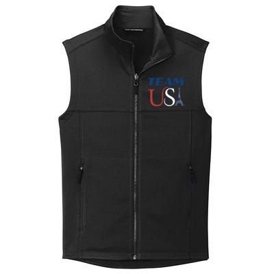 Usa Eiffel Tower Usa 2024 Collective Smooth Fleece Vest