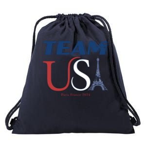 Usa Eiffel Tower Usa 2024 Drawstring Bag