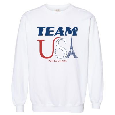 Usa Eiffel Tower Usa 2024 Garment-Dyed Sweatshirt