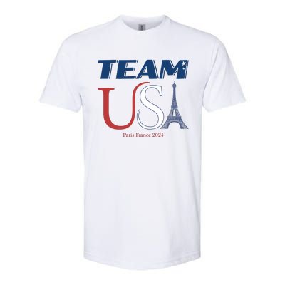 Usa Eiffel Tower Usa 2024 Softstyle CVC T-Shirt