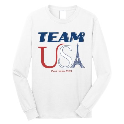 Usa Eiffel Tower Usa 2024 Long Sleeve Shirt