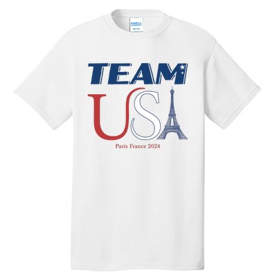 Usa Eiffel Tower Usa 2024 Tall T-Shirt