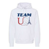 Usa Eiffel Tower Usa 2024 Premium Hoodie