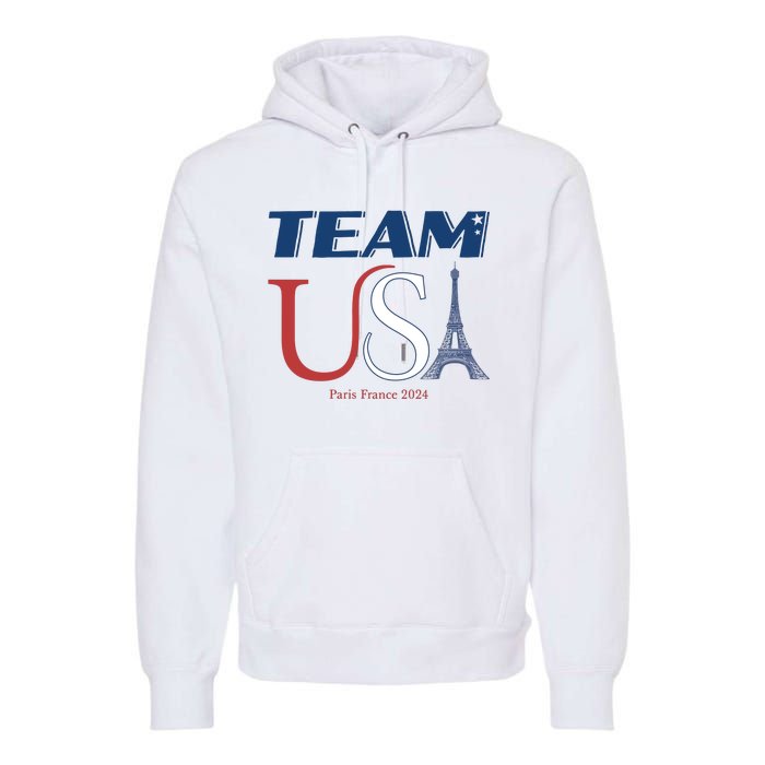 Usa Eiffel Tower Usa 2024 Premium Hoodie