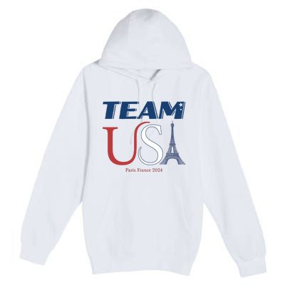 Usa Eiffel Tower Usa 2024 Premium Pullover Hoodie