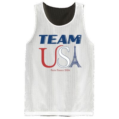 Usa Eiffel Tower Usa 2024 Mesh Reversible Basketball Jersey Tank