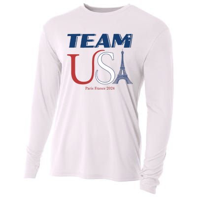 Usa Eiffel Tower Usa 2024 Cooling Performance Long Sleeve Crew