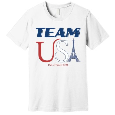 Usa Eiffel Tower Usa 2024 Premium T-Shirt