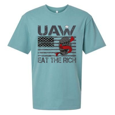 Uaw Eat The Rich Sueded Cloud Jersey T-Shirt