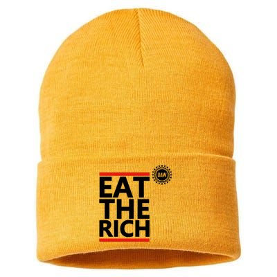 Uaw Eat The Rich Sustainable Knit Beanie