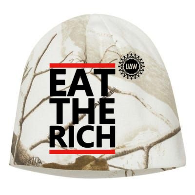 Uaw Eat The Rich Kati - Camo Knit Beanie