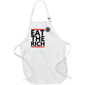 Uaw Eat The Rich Full-Length Apron With Pockets