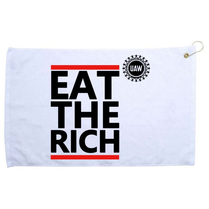 Uaw Eat The Rich Grommeted Golf Towel