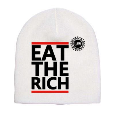 Uaw Eat The Rich Short Acrylic Beanie