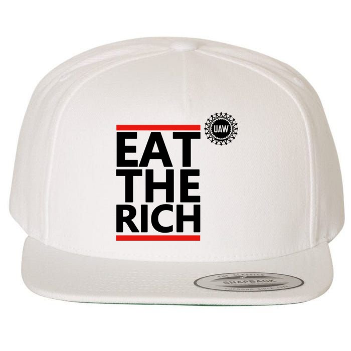 Uaw Eat The Rich Wool Snapback Cap