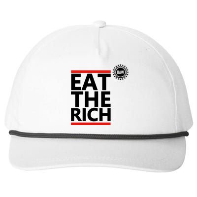 Uaw Eat The Rich Snapback Five-Panel Rope Hat