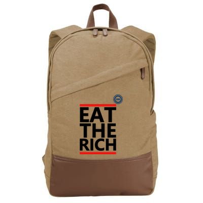 Uaw Eat The Rich Cotton Canvas Backpack