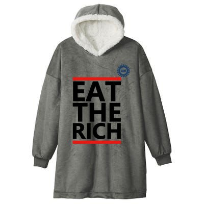 Uaw Eat The Rich Hooded Wearable Blanket