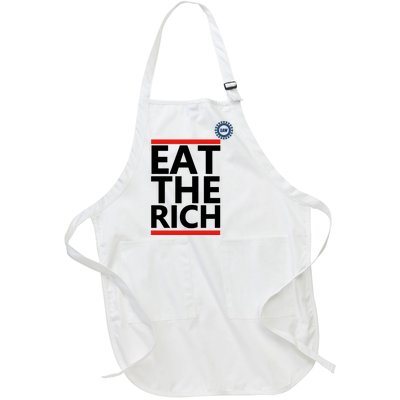 Uaw Eat The Rich Full-Length Apron With Pockets