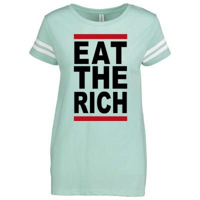 Uaw Eat The Rich Enza Ladies Jersey Football T-Shirt