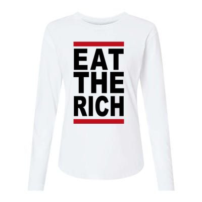 Uaw Eat The Rich Womens Cotton Relaxed Long Sleeve T-Shirt