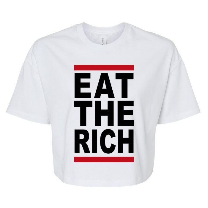 Uaw Eat The Rich Bella+Canvas Jersey Crop Tee