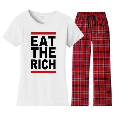 Uaw Eat The Rich Women's Flannel Pajama Set