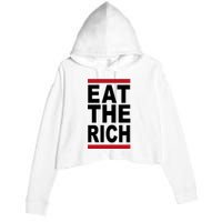 Uaw Eat The Rich Crop Fleece Hoodie