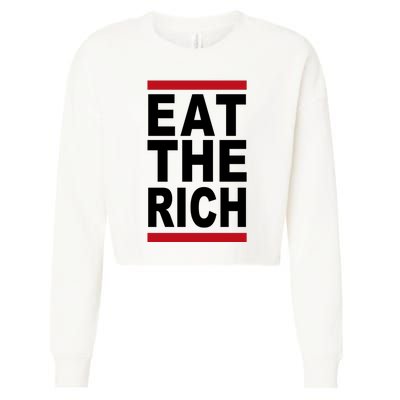 Uaw Eat The Rich Cropped Pullover Crew