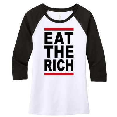 Uaw Eat The Rich Women's Tri-Blend 3/4-Sleeve Raglan Shirt