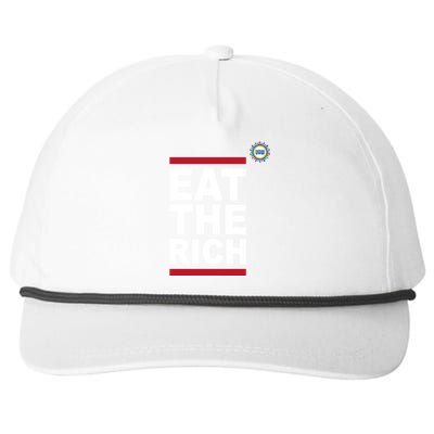 Uaw Eat The Rich Snapback Five-Panel Rope Hat