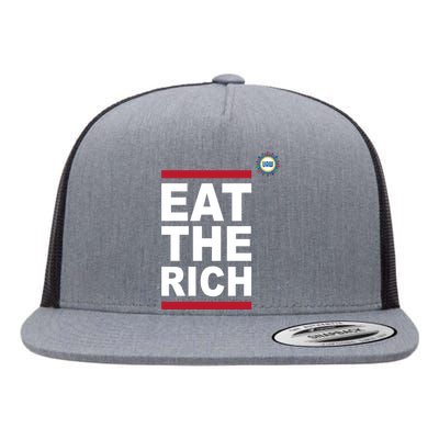 Uaw Eat The Rich Flat Bill Trucker Hat