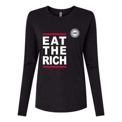 Uaw Eat The Rich Womens Cotton Relaxed Long Sleeve T-Shirt