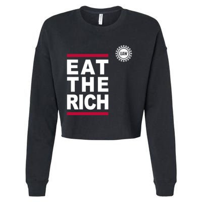 Uaw Eat The Rich Cropped Pullover Crew