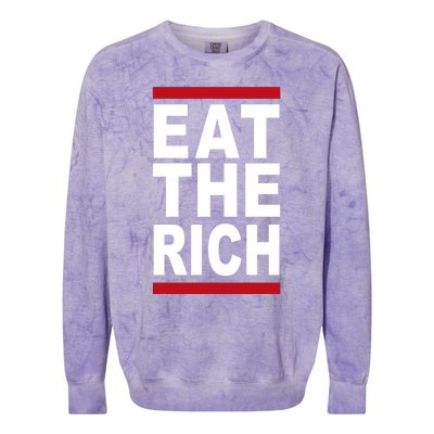 Uaw Eat The Rich Colorblast Crewneck Sweatshirt