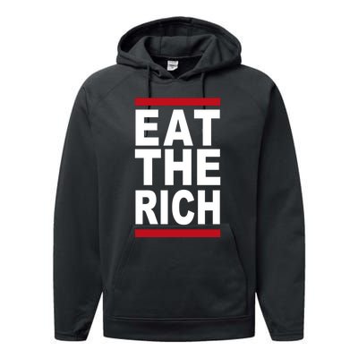 Uaw Eat The Rich Performance Fleece Hoodie