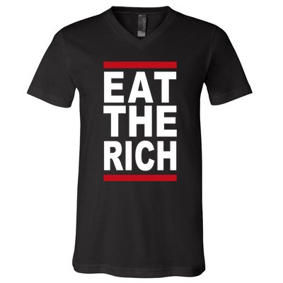 Uaw Eat The Rich V-Neck T-Shirt