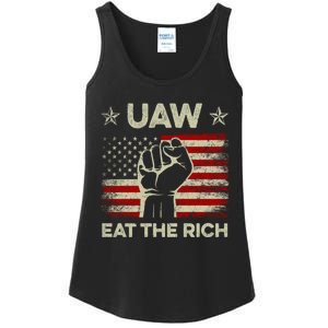 Uaw Eat The Rich Ladies Essential Tank