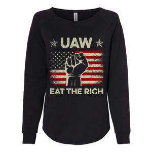 Uaw Eat The Rich Womens California Wash Sweatshirt