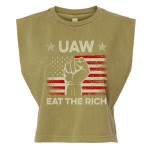 Uaw Eat The Rich Garment-Dyed Women's Muscle Tee