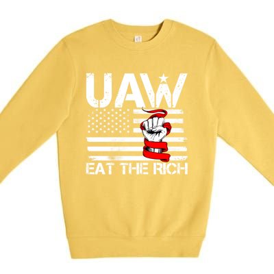 Uaw Eat The Rich Premium Crewneck Sweatshirt