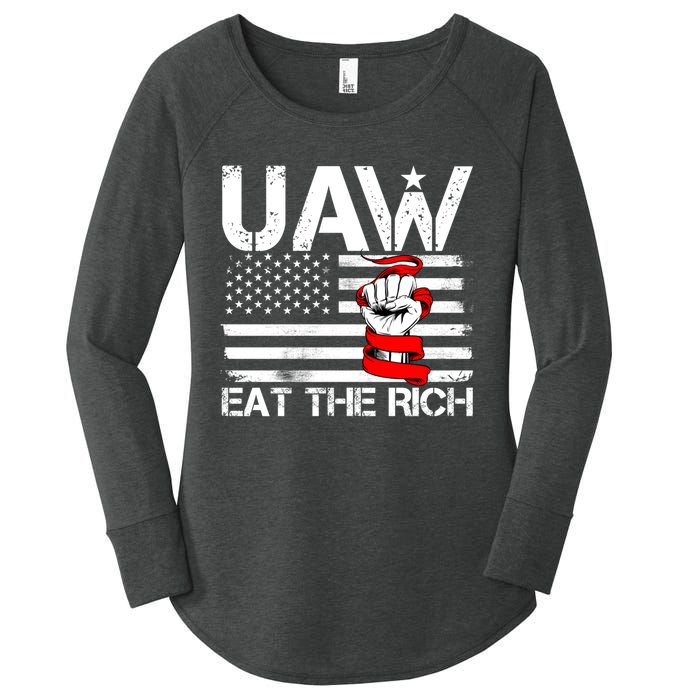 Uaw Eat The Rich Women's Perfect Tri Tunic Long Sleeve Shirt