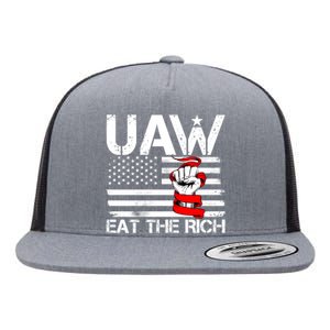 Uaw Eat The Rich Flat Bill Trucker Hat