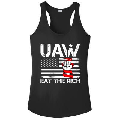 Uaw Eat The Rich Ladies PosiCharge Competitor Racerback Tank